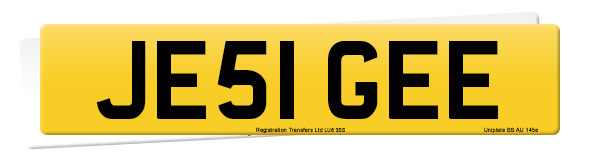 Registration number JE51 GEE